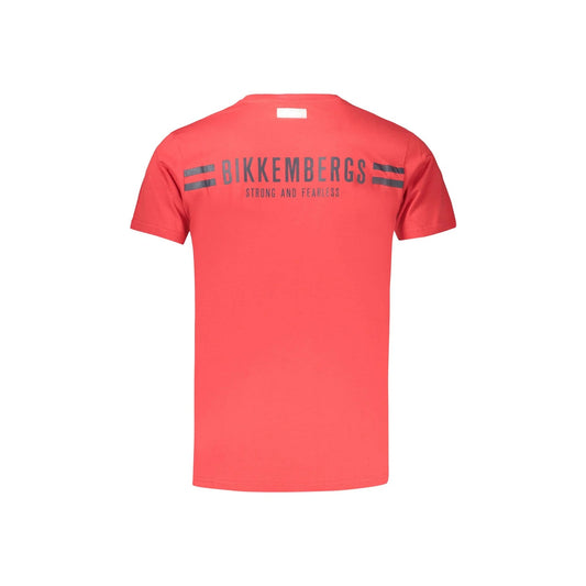 Bikkembergs T-shirt VERTICAL STRIPES (BKK3MTS04_Goji_Berry) Men