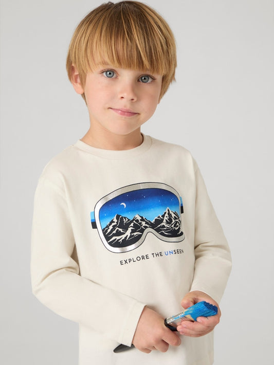 Mayoral T-shirts Cream (4.056-10) Kids
