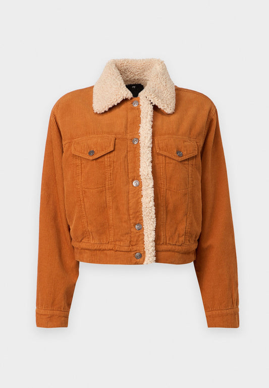 7 for all mankind NELLIE JACKET Wide Corduroy Orange (7F121G030-H11) Women