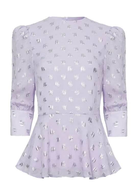 KARL LAGERFELD Blouse Metallic Monogram Women