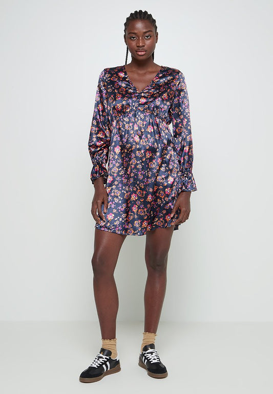 VIBIZ L/S V-NECK DRESS/ZL Women