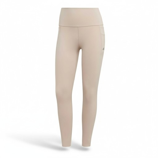 Adidas Optime Luxe High-Waisted Leggings Beige, Women