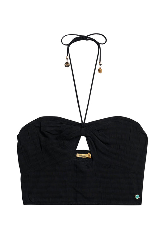 Superdry Crop Cut Out Woven Top.... Women