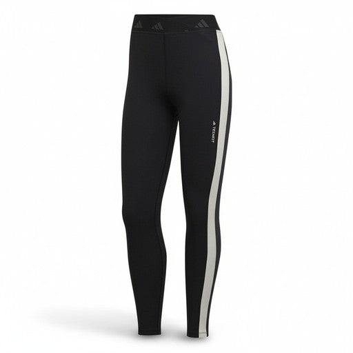 Adidas Black White Stripe Training Leggings, Women