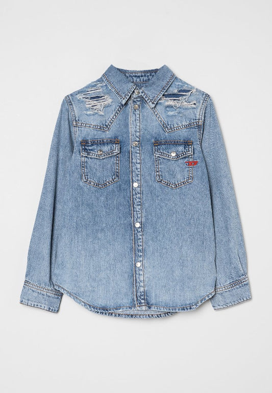 Diesel Shirts & Woven Tops Blue (ZZO2UHX35-K00) Kids