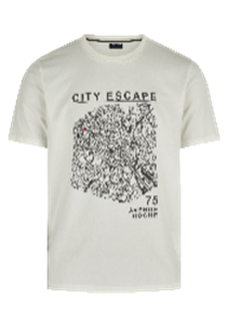 Hechter Paris T-Shirt Print Offwhite (75021-131929-60) Men
