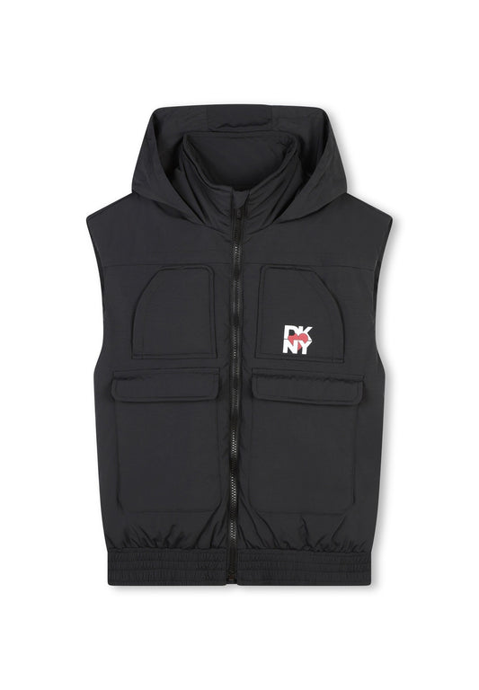 DKNY Sleeveless puffer jacket Black (DK123R001-Q11) Kids