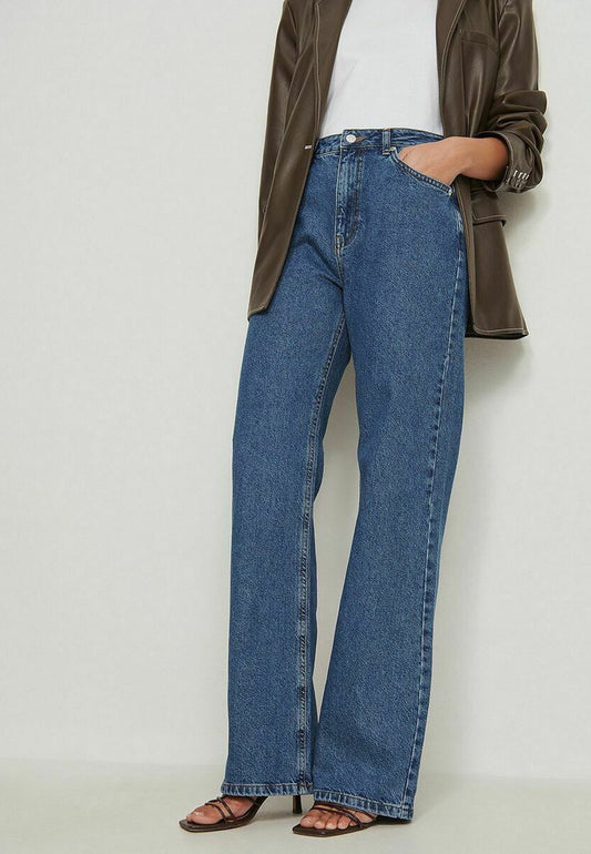 NA-KD Relaxed Full Length Jeans Blue (NAA21N046-K11) Women