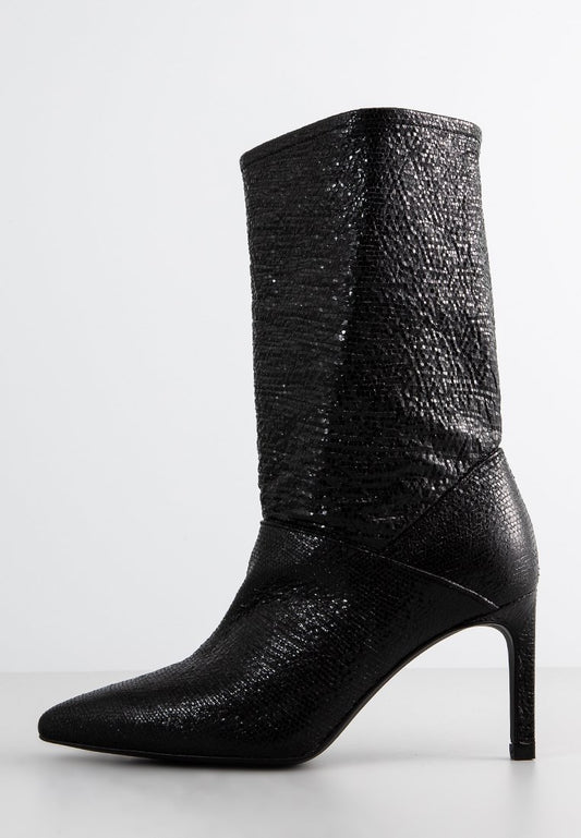 AllSaints ORLANA SHIMMER BOOT Black (ZZO2E9R46-Q00) Women