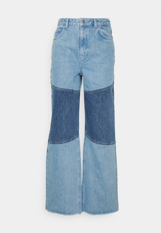NA-KD color block denim Blue (NAA21N041-K11) Women