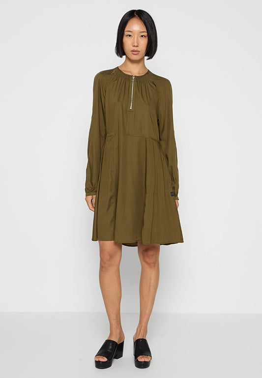 Short flared dress l\s wmn Women