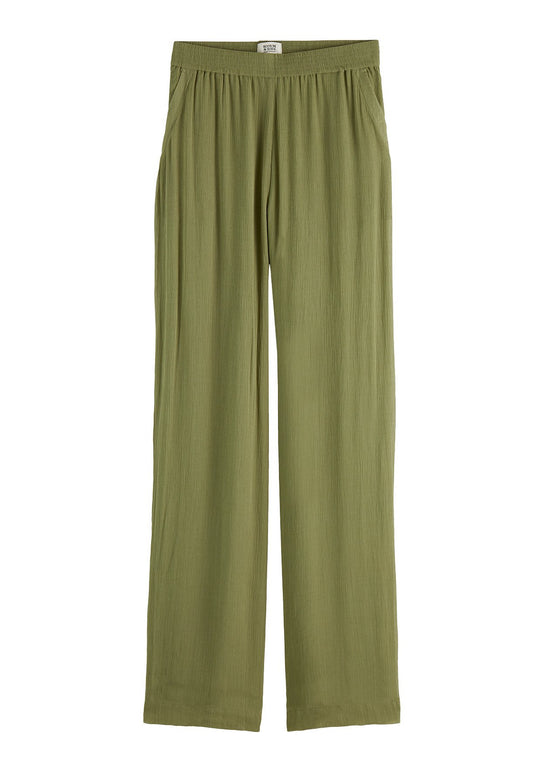 Maison Scotch High rise sheer trousers Green (MA421A06O-M11) Women