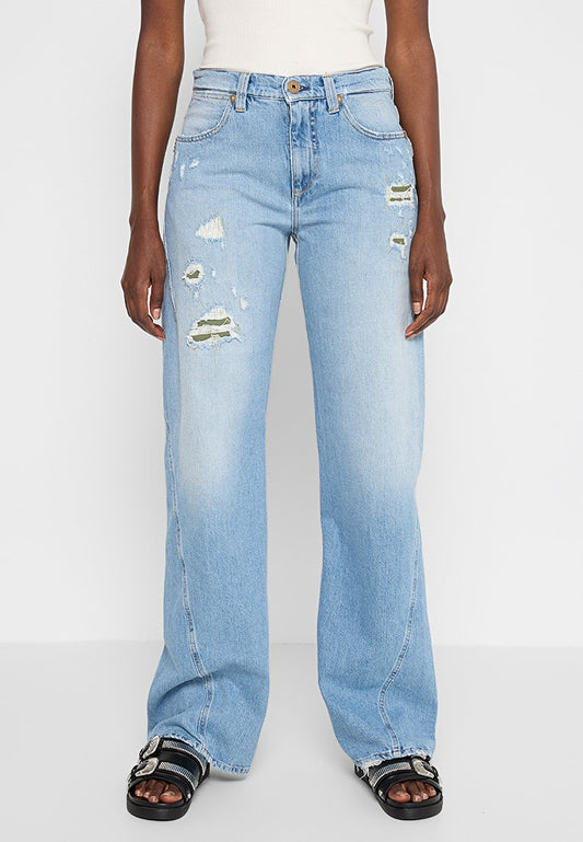 Replay 9 OZ COMFORT BLUE DENIM Light Blue (ZZO2K0904-K00) Women