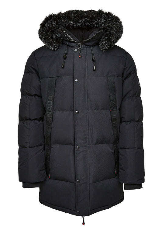 Zavetti Canada AYLMER SUS LONG PUFFER PARKA Black (ALK22T01W-Q11) Men