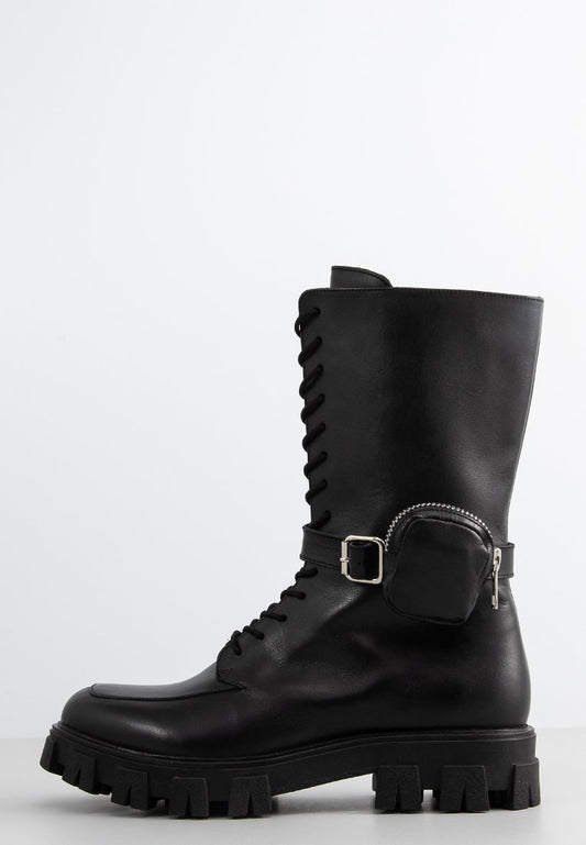 Lazamani Boots Black (ZZO1P9Y25-Q00) Women