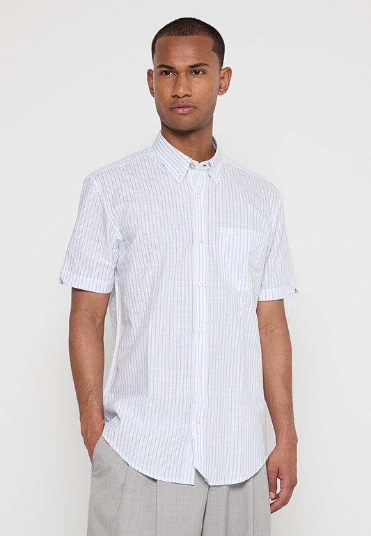 SS LINEN BLEND STRIPE Men