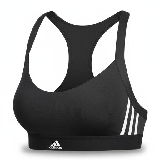 Adidas Three Stripe Sports Bra Black, Women