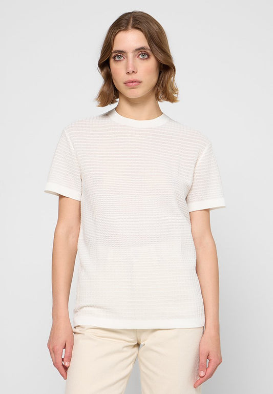 Calvin Klein GEOMETRIC KNIT REGUL, YAF White (ZZO2U1J47-A00) Women