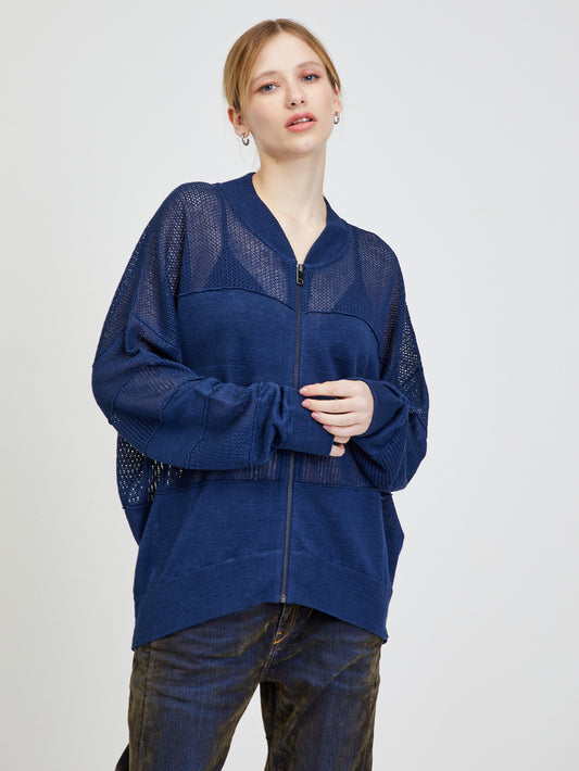 Diesel Alexa Linen Sweatshirt Blue (A04314-0ADAX-3325438) Women