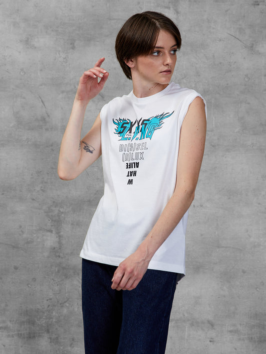 Diesel Cropped Shirt White (A04693-0HERA-3453994) Women