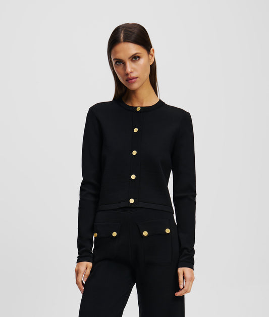 Karl Lagerfeld Button Cardigan Black (A2W18028999) Women