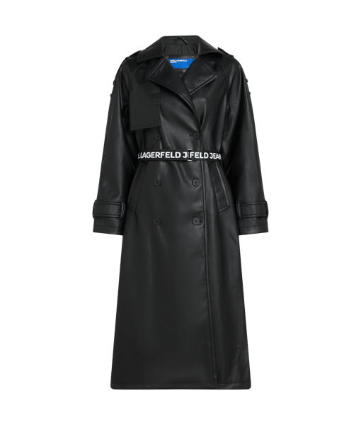 Karl Lagerfeld Jeans Klj Faux Leather Trench Black (A3W15047999) Women