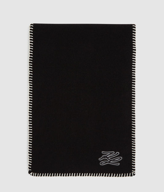 Karl Lagerfeld K/Autograph Patch Scarf Black (A4W33114999) Women