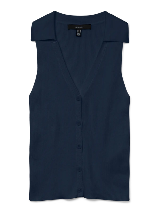 Willow Sleeveless V-Neck Polo Top Navy Blazer (10330770) Women