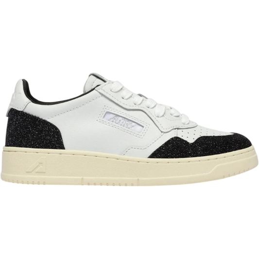 Autry Medalist Low Leather White / Stars Off Black  Women