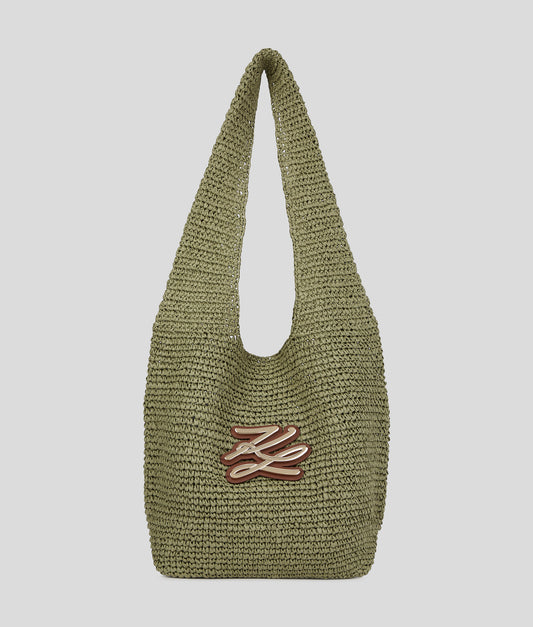 Karl Lagerfeld K/Autograph Crochet Tote Bag Cedar (B1W460712FK) Women