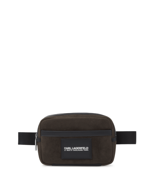 Karl Lagerfeld K/Traveller Faux Suede Bumbag Fudge (B2M302012FI) Men
