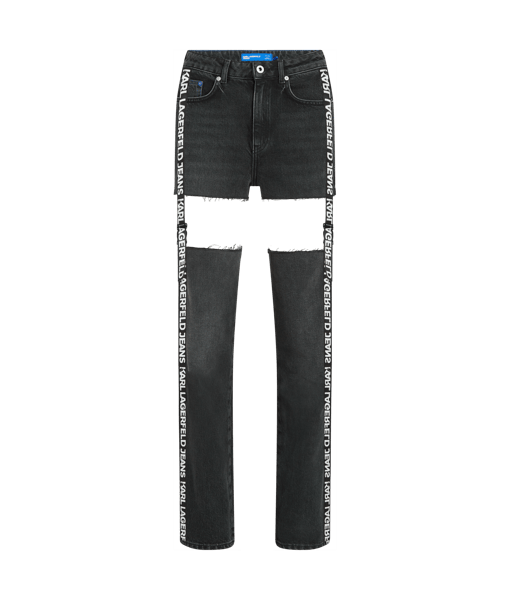 Karl Lagerfeld Jeans Klj Hr Straight Cut Out Denim Washed Black (B2W100831BJ) Women
