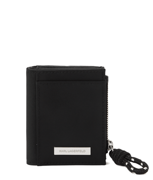 Karl Lagerfeld Ikon Nylon Outline Sm Bfd Wllt Black (B2W32036999) Women