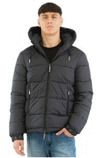 Bikkembergs Down Jacket Blue Graphite (BMG13187000) Men