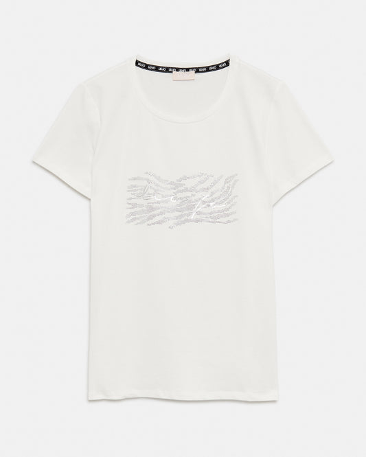 LIUJO T-Shirt Ecru (18C4442C34) Women