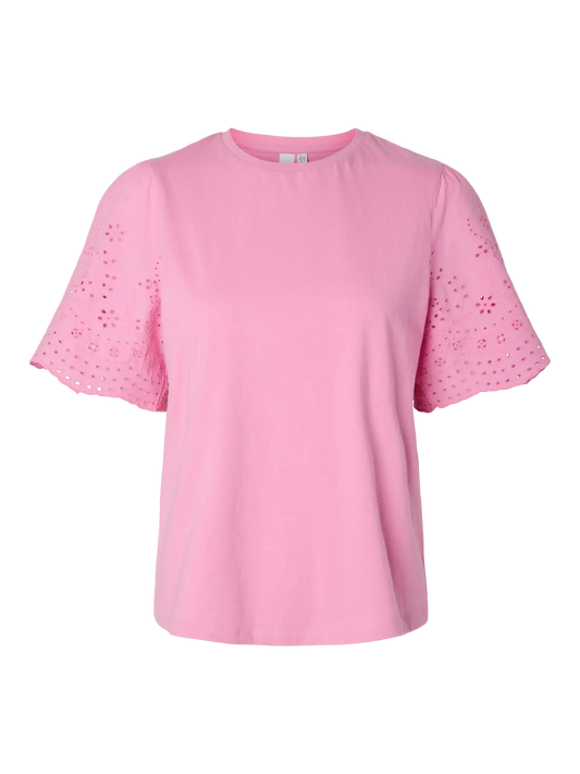 Lex Short Sleeve Top W. Sleeves S Moonlite Mauve (26033890) Women