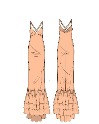 Silvian Heach Long Dress Raspol Peach (GPP25452VE) Women