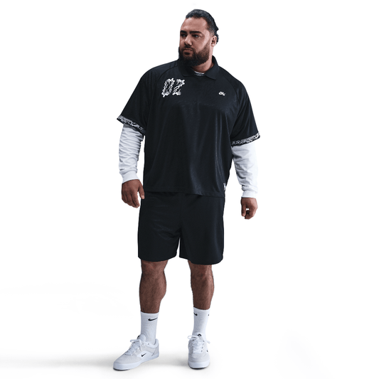 Nike SB Dri-FIT Jacquard Skate Top Black/Black/White (HJ2965-010) Unisex