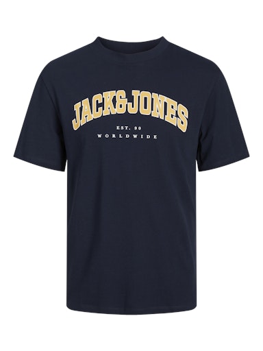 Jack & Jones Essentials JJECALEB VARSITY TEE SS O-NECK NOOS Navy Blazer (12257579-NavyBlazer) Men