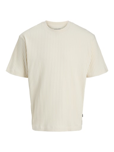Jack & Jones Essentials JJEURBAN EDGE STRUCTURE TEE SS Antique White (12281003-AntiqueWhite) Men