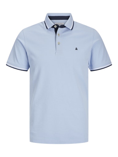 Jack & Jones Essentials JJEPAULOS POLO SS NOOS Chambray Blue (12136668-ChambrayBlue) Men