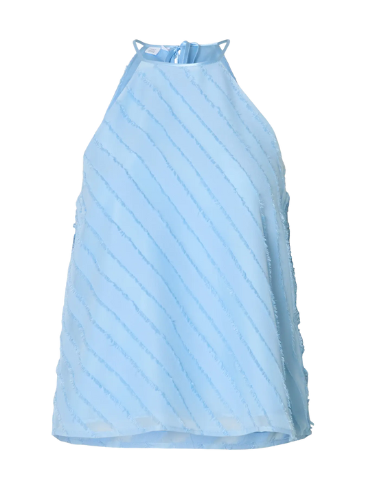 Tiffa Halterneck Fringe Top Cerulean (16098869) Women
