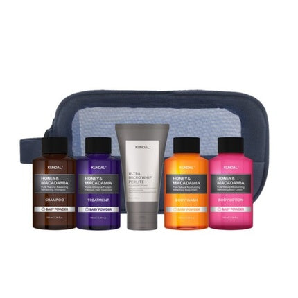 Kundal Travel Kit A Baby Powder With Shampoo Treatment Body Wash And Body Lotion