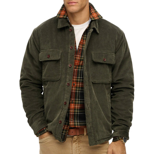 Superdry Surplus Cord Quilt Overshirt (M4010903A-1KM) Men