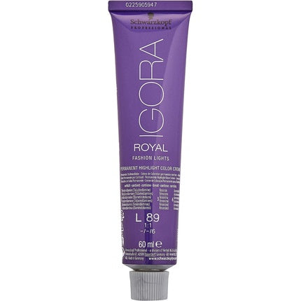 Schwarzkopf Professional Igora Royal Fashion Lights Permanent Highlight Hair Colour Cream L-89 Red