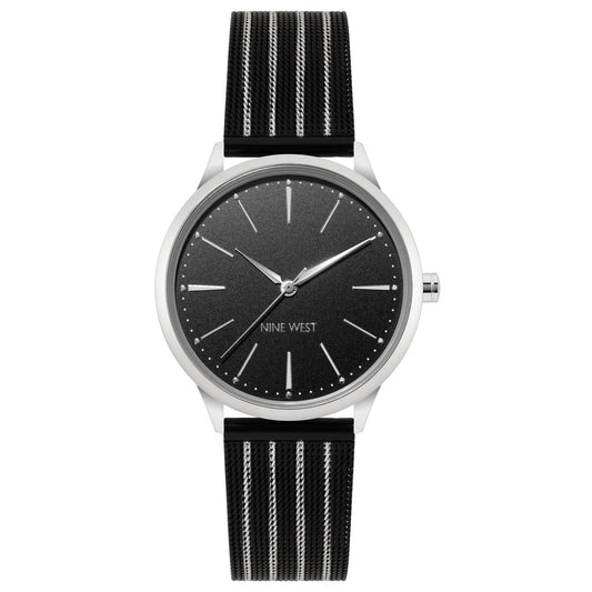 Nine West Quartz Watch Grey (NW-2567SVBK) Women