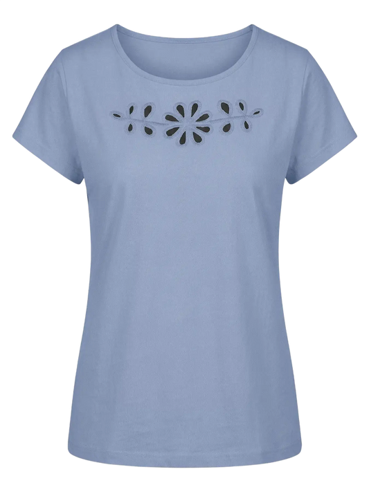 Renee Short Sleeve Tee Exp Brunnera Blue (10350552) Women