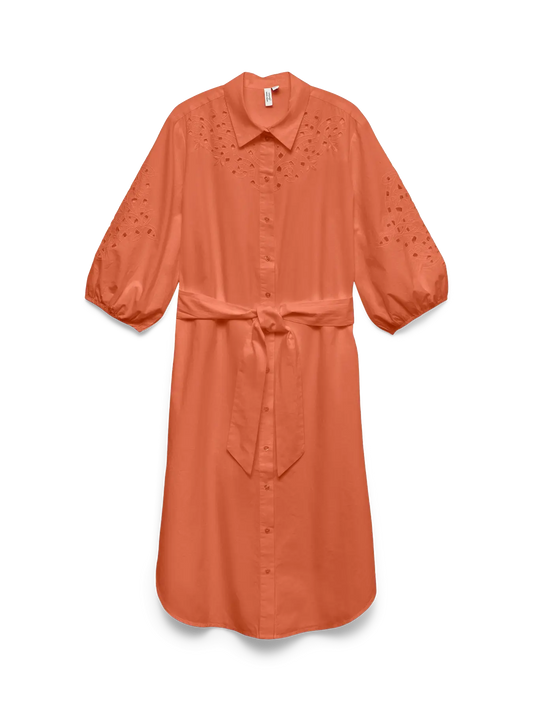Keira 3/4 Sleeve Shirt Calf Dress Be Langoustino (10348871) Women