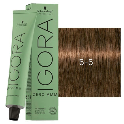 Schwarzkopf Professional Igora Zero Amm 5-5 Light Brown Gold 60ml