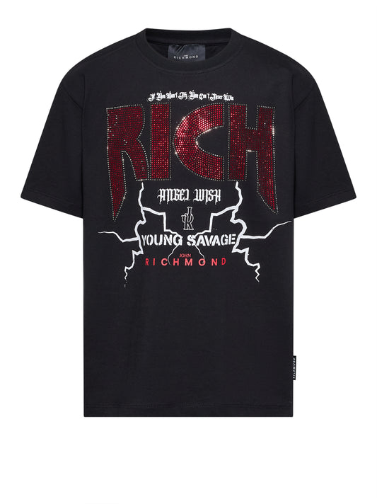 John Richmond T-Shirt Kanam Black (RGP26208TS) Kids